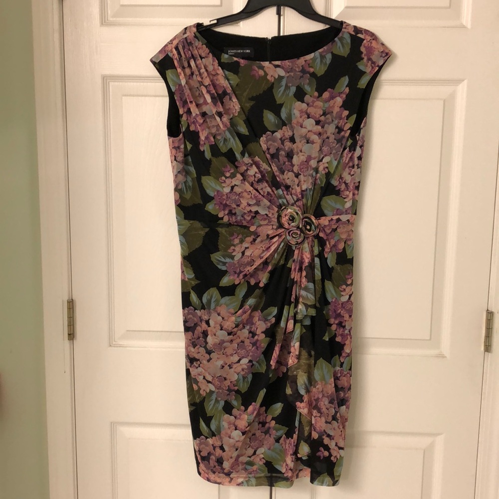 Jones New York Black Floral dress